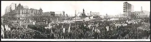 Klapp-AK Buenos Aires, Vista panorámica de la Plaza del Congreso, en el momento de llegar el SSmo. Sacramento