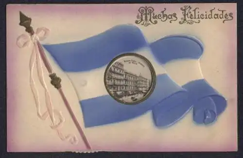 Mechanische-AK Buenos Aires, Hotel Metropole, Avenida de Mayo, La Prensa - Intendencia Municipal