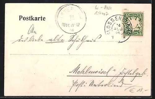 AK Silberhütte /Oberpfalz, Gebäudeansicht mit Strasse, Nebengebäude