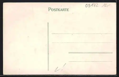 Lithographie Guben i. d. Baumblüthe, Schützenhaus, Panorama