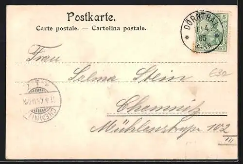 AK Dörnthal, Totalansicht, Obere Restauration von Ernst Einert