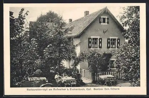 AK Eschenbach /Opf., Restauration Idyll am Russweiher, Bes. Seb. Scherm