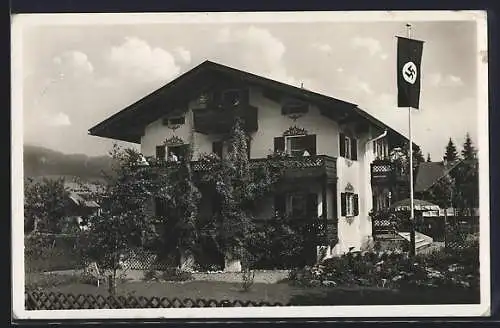 AK Oberstdorf i. Allgäu, Fremdenheim Rosemarie, Inh. Fr. Wilh. Rowinowski, 