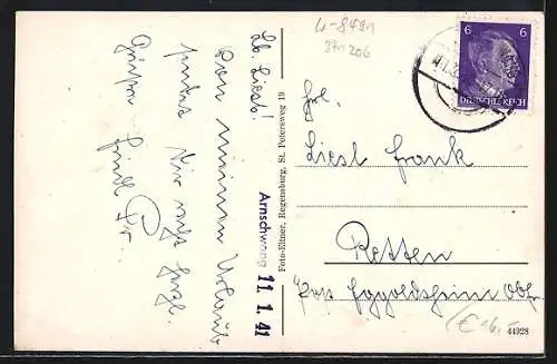 AK Arnschwang /Bayr. Ostmark, Kriegerdenkmal, Dorfpartie, Ortsansicht