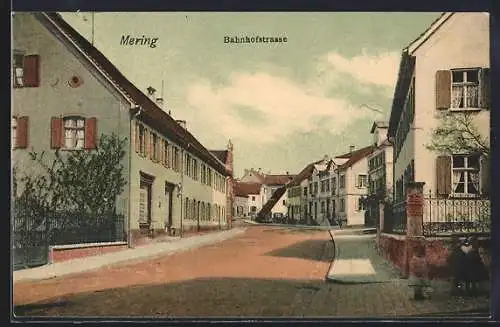 AK Mering, Partie in der Bahnhofstrasse