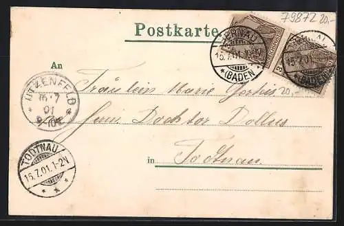 AK Bernau-Innerlehen, Gastwirtschaft zum Rössle v. Ludwig Bregger