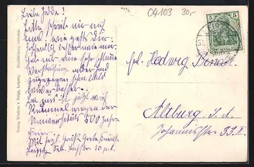 AK Leipzig, 500 Jahre Universität 1909, König Friedrich August v. Sachsen