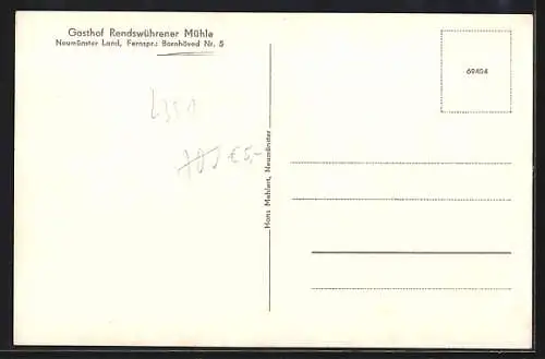 AK Rendswühren, Gasthaus Rendswührender Mühle