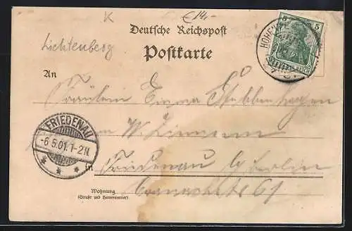 Lithographie Berlin-Hohenschönhausen, Wirtshaus am Oranke-See v. Oscar Hering