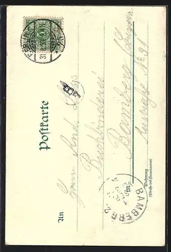 Lithographie Berlin, Strasse Unter den Linden mit Brandenburger Tor und Pferdekutschen
