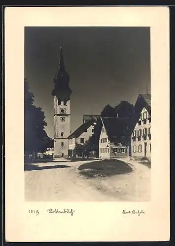 AK Rottenbuch / Oberbayern, Strasse zur Kirche