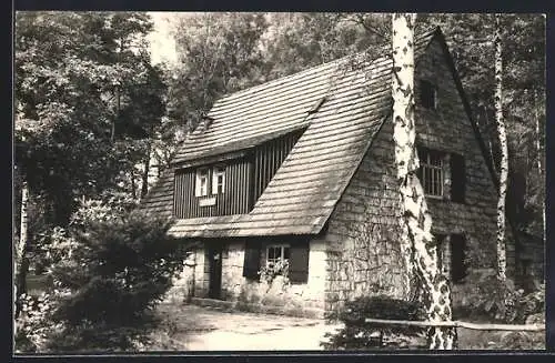 AK Rathen /Sa., Jugendherberge Karl Stein