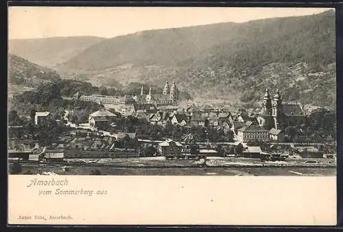 AK Amorbach, Gesamtansicht vom Sommerberg aus
