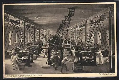 AK Wandsbeck, Reichardt-Kakao-Werk, Porzellanwalzwerke