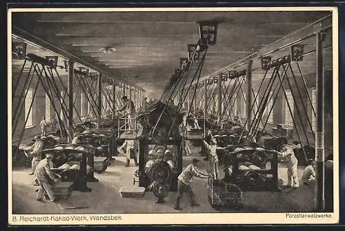 AK Wandsbeck, Reichardt-Kakao-Werk, Porzellanwalzwerke