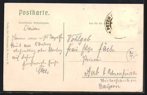 AK St. Peter a. W., Gesamtansicht mit Bergpanorama aus der Vogelschau