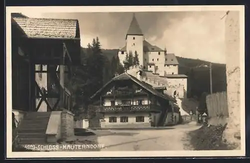 AK Mauterndorf, Teilansicht mit dem Schloss
