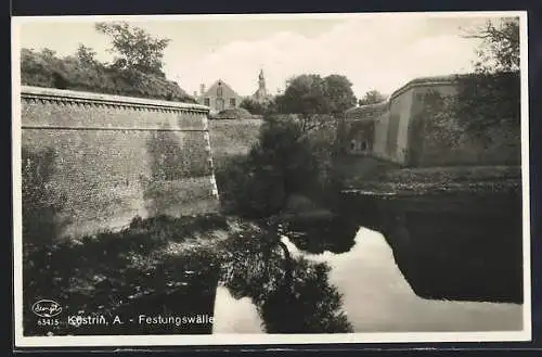 AK Küstrin /A., Festungswälle