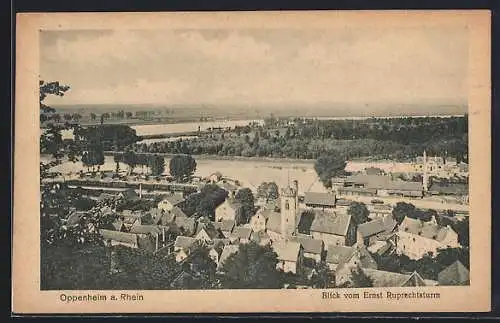 AK Oppenheim a. Rhein, Blick vom Ernst Ruprechtsturm