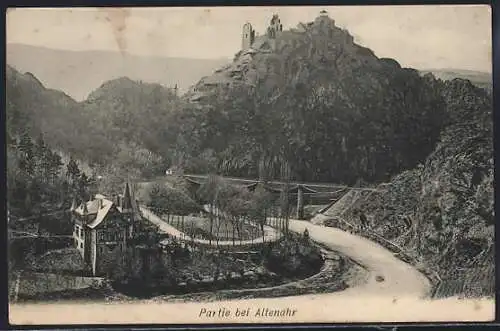 AK Altenahr, Partie vor dem Tunnel