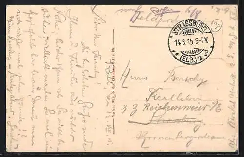 AK Kehl a. Rh., Blick auf die Villenkolonie