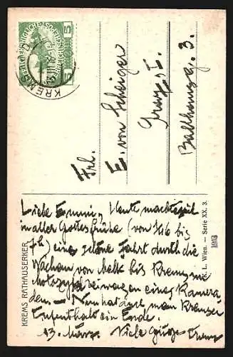 AK Krems, Rathauserker im Sonnenschein