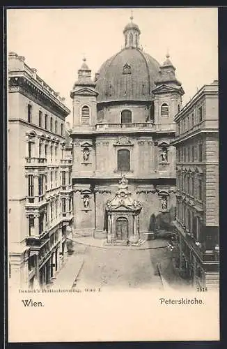 AK Wien I, Strasse hin zur Peterskirche