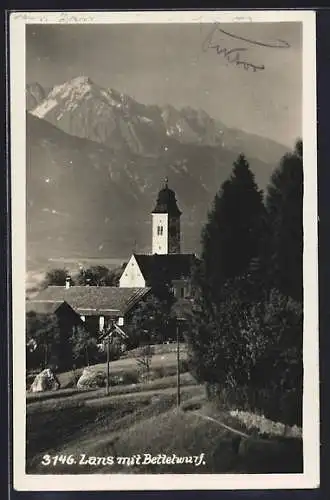 AK Lans, Ortspartie mit Kirche u. Bettelwurf