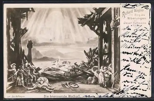 AK Bayreuth, Richard Wagner, Ring des Nibelungen, Die brennende Walhall