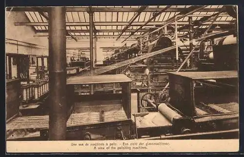 AK Brüssel / Bruxelles, Société Anonyme Flandria, 236-238 Rue de Brabant, Une vue de machines à polir