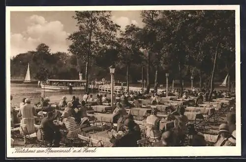 AK Berlin-Wannsee, Wirtshaus zur Pfaueninsel a. d. Havel