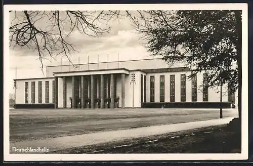 AK Berlin-Charlottenburg, Blick auf die Deutschlandhalle