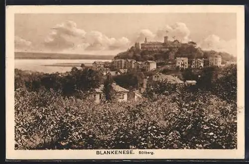AK Hamburg-Blankenese, Villen und Etablissement auf dem Süllberg