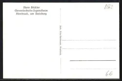 AK Hersbruck, Gewerkschafts-Jugendheim Hans Böckler