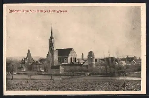 AK Iphofen, Gesamtansicht mit Kirche