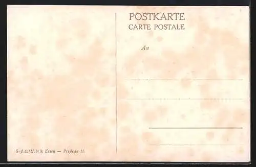 AK Essen, Gussstahlfabrik, Pressbau II., Fabrikarbeiter