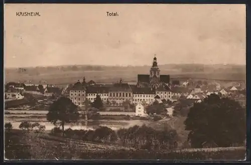 AK Kaisheim, Ortsansicht aus der Vogelschau