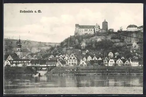 AK Rothenfels / Main, Fluss vor der Stadt