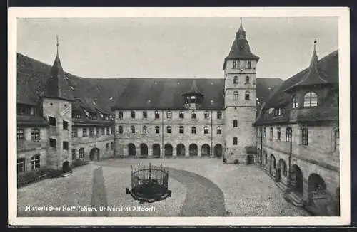 AK Altdorf / Nürnberg, Partie im Historischen Hof