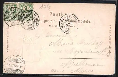 AK Mariastein, Teilansicht mit Kirche