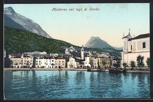 AK Maderno, Lago di Garda, Häuser am See
