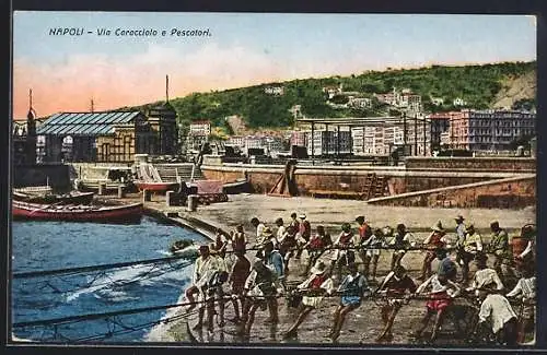 AK Napoli, Via Caravviolo e pescatori