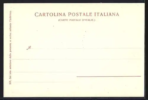 AK Nervi, Viale Vittorio Emanuele um 1900