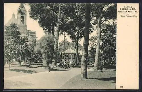 AK Buenos Aires, Flores, Plaza Pueyrredón