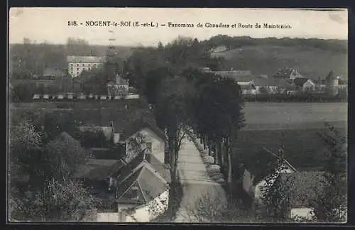 AK Nogent-le-Roi /E.-et-L., Panorama de Chandres et Route de Maintenon