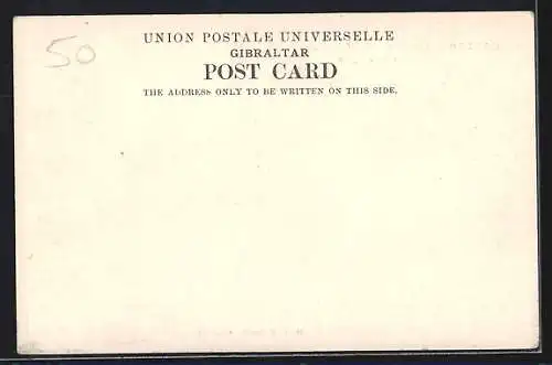 AK Gibraltar, The Monument of the Duke of Wellington, Kanonen, Denkmal