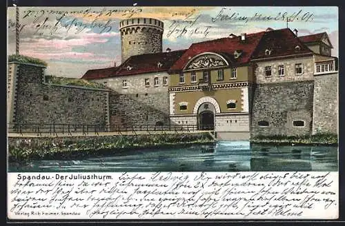 AK Berlin-Spandau, der Juliusturm