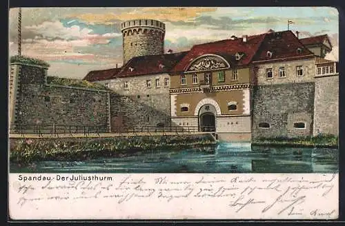 AK Berlin-Spandau, der Juliusturm