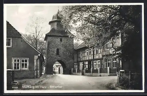 AK Stolberg / Harz, Strassenpartie am Rittertor