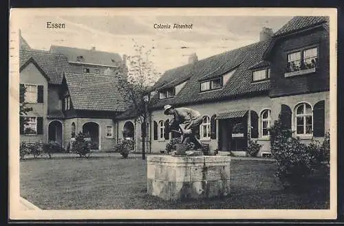 AK Essen, Plastik in der Kolonie Altenhof